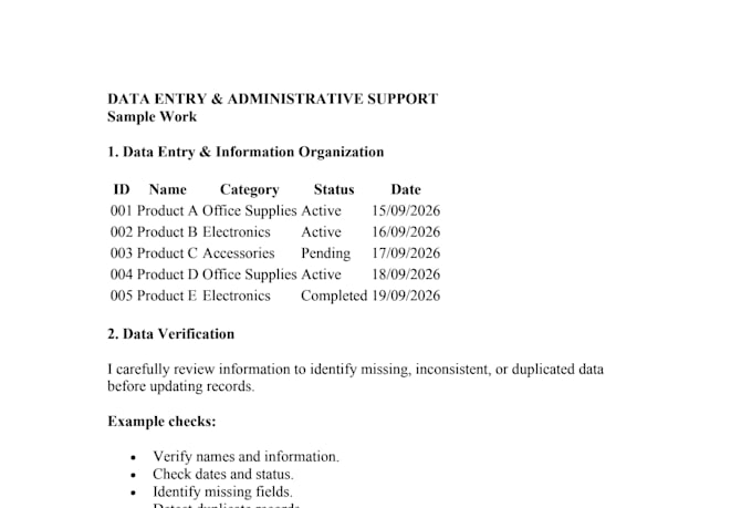 manage data and admin tasks
